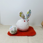 ⚮̈ミナペルホネン ハンドメイド⚮̈卵うさぎのお飾り 干支 置物 sometimes lucky／jellybeans