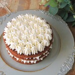 シンプルに美味しいチョコスポンジと生クリームケーキ【5号サイズ】