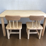 アa様専用ページ 子どもテーブル　幅90×奥50×高45センチ+キッズチェア 座面高さ25㎝×2脚