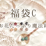 【予約第一弾12月12日〜12月17日】福袋Cイヤリング【お花たっぷり魔法箱】/お花の耳飾り3点入り＋ブローチ（新作入り）2点入り