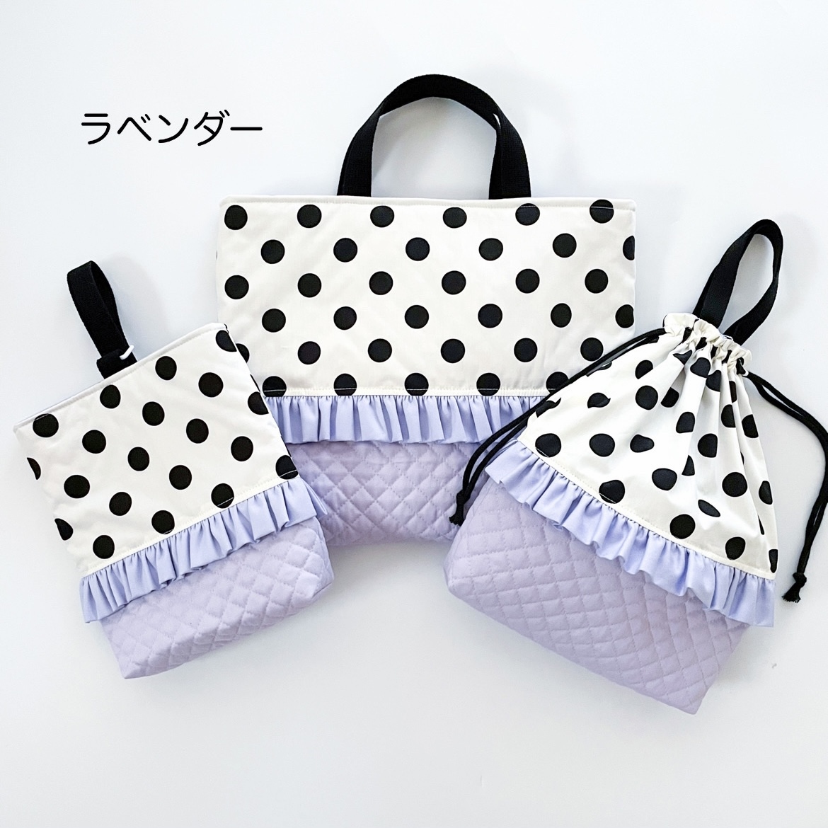フリル♡ボタニカルラベンダー　入園入学 フリル付きペンケース リバティ アシュテッド ペンケース