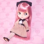 お花ベルトワンピースピンク(1/6サイズ)　ブライス　ARomantic　