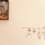 ワイヤーで作ったガーランド☆