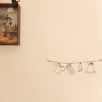 ワイヤーで作ったガーランド☆