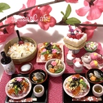 hand made ミニチュア　ドールハウス　女の子のひな祭り　ちらし寿司作りセット