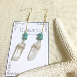 天然石ターコイズピアス