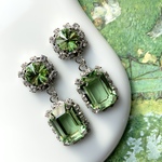 crystal fresh peridotto pierce/ earring