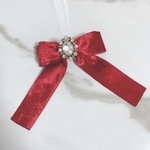 アンティーククリスマスリボンクリップ