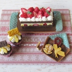 シマリス🐿 ミックスフルーツのショートケーキセット🍰