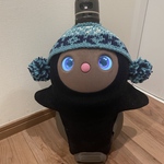 ラボット帽子　ブルー