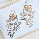 リボンを付けたおしゃれな女の子ピアス✳イヤリング