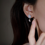 ✨❂✨フラワービジューピアス❂