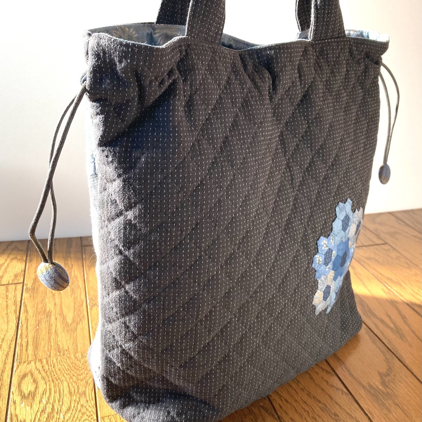 パッチワーク ハンドメイド トートバッグ キット☆四角つなぎのトートバッグ パッチワークキルト キット
