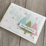 [クリスマスカード]パステルカラーのクリスマスカード