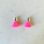 Neon Pink Small Tassels