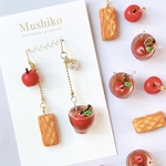 りんごづくしのピアス　イヤリング