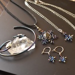 【オーダー品】干渉色のセットアップと青色六花