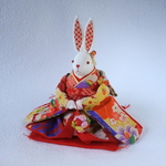 干支卯 古布着物女の子 人形　eub-1　eug-12