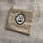 バレエシューズ刺繍のティッシュポーチ