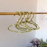 ミニハンガー  こっくりコットンリネン　抹茶ミルク
