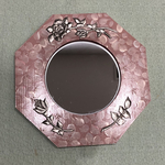 大人可愛いウォールミラー(ピンク)
