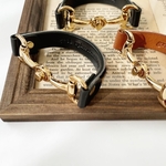 sale❗️レザー × ハラコ ビットブレス