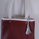 本革赤茶トートバッグＳサイズ