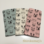 よだれカバー＊フレンチブル×デニム風
