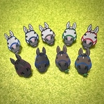 馬の顔ピンブローチ(オーダー品)