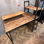 在庫あり　即納　Ok hotaru　デスク　杉　限定品　1点物　机　アップサイクル　ダークウォールナット　リビング　カフェ　書斎　子供部屋　家具　天然木　無垢材