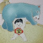 「kotad0573様専用」ガーゼ風ストール　深縹色(こきはなだいろ) ぼかし染め