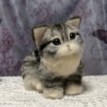 羊毛フェルト　仔猫