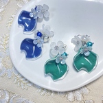 【R様専用】💙花びらボリュームピアス
