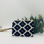 フランス生地☆ブラックフラワー柄☆ミニミニポーチ♪