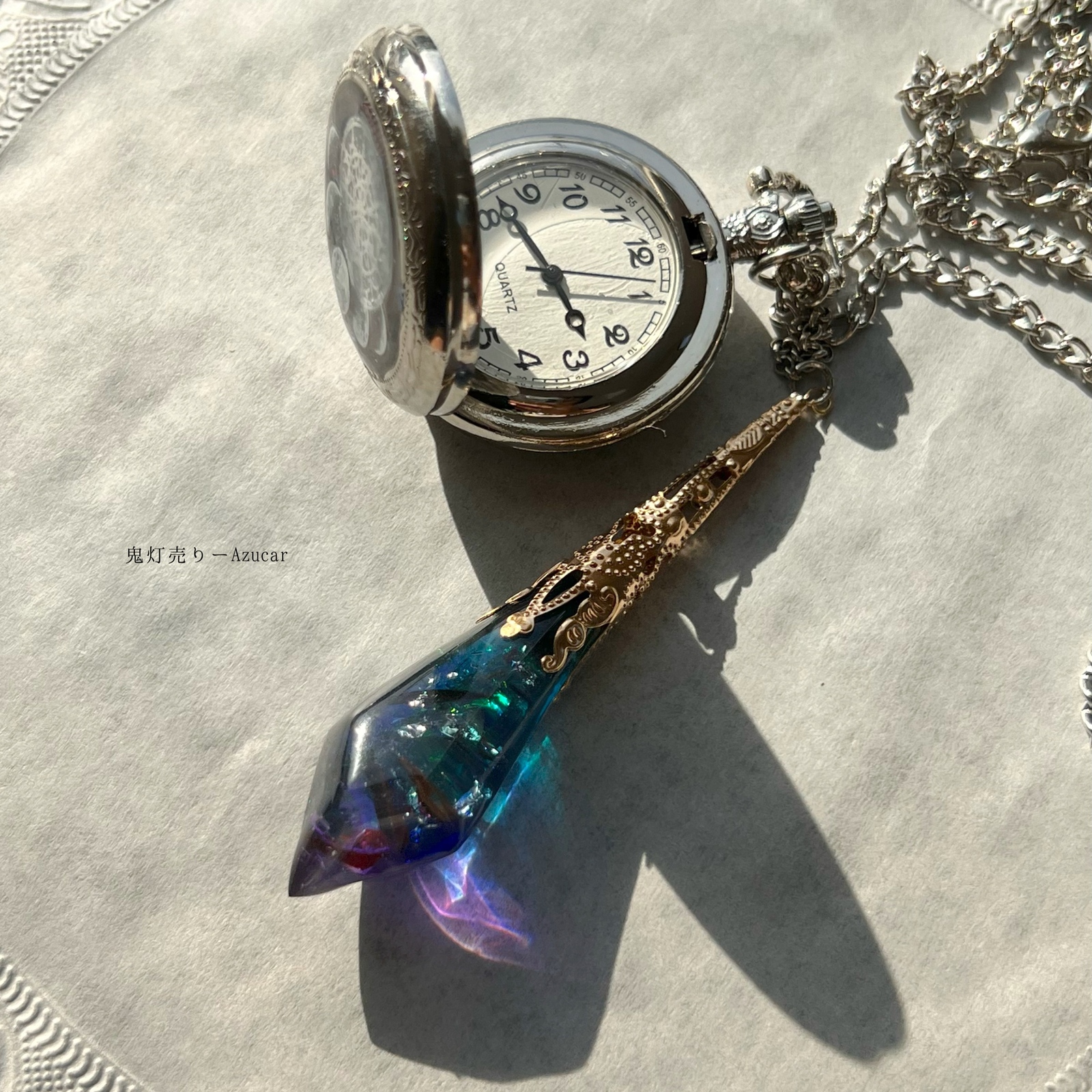 1149】レジン マトリカリア ヘアゴム ポニーフック ブロ―チ