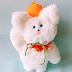 ぬいぐるみ　グルメマイスター招き猫よぴチャン21号　みかん付
