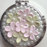 パステルフラワー シリーズ コンパクトミラー【送料込み】