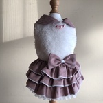 もこもこボア＊ピンクコールテフリフリスカートのワンピース