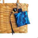 サンプルSALE40%OFF! ハワイラッキーチャーム★ハワイ伝統タパ柄クッション★ククイの実&貝のキーホルダー