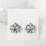 ［NEW］クリスタル ビジュー ピアス イヤリング ［  結婚式 ウェディング  お呼ばれ ブライダル ］