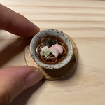 ミニチュア【そば（小）】（陶器皿/観賞用）
