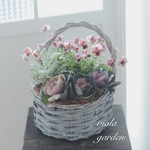再販❁⃘*.ﾟお花を飾りましょう❁⃘*.ﾟpinkコアラ♡♡ナチュラルな寄せ植え