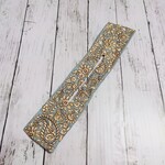 (両面)デフトバン　ライトブルー　インド刺繍リボン