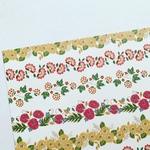 オリジナル　デザインペーパー　刺繍フラワー　10枚　A4