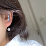 イヤーラップピアス　パールキャッチ