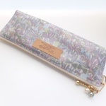 【再販】LIBERTY　リバティ　Jenny's Ribbons/ ジェニーズリボンズ　40GR　ビニコのマチ付クリアポケットペンケース