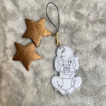 写真を元に作るシルエットキーホルダー⭐︎お子様の成長記録をお気に入りの姿とともに♡