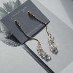 クリアカラーのしゃらゆらロングearring/pierce
