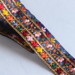 インド刺繍リボンᢂオリエンタルリボン【a】インド刺繍/刺繍リボン/リボン/シルクリボン/トリム/ブレード/ジャガードリボン/チロリアンテープ/レース/チュール
