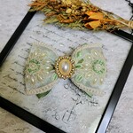 インド刺繍リボン*↟⍋*↟ヘアクリップ・バレッタ